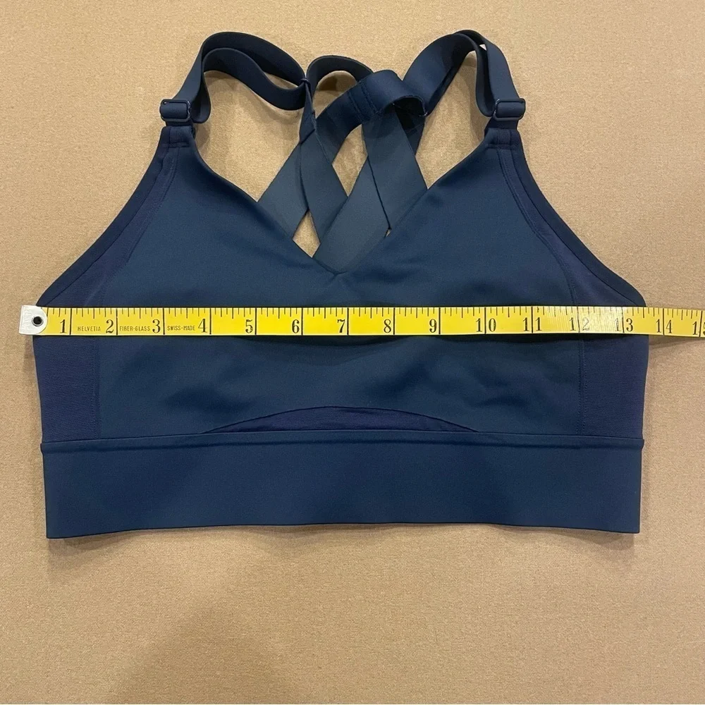 Brooks Drive Interlace Run Bra Navy Blue Size 32C/D